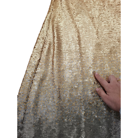 Show Me Your Mumu Taylor Tube Dress Gold Ombre Sequins Sz XL - Picture 8 of 10